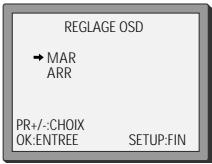 DAEWOO SG 9100 S ARGENT - Activation et désactivation de l'affichage à l'écran (OSD) - 3