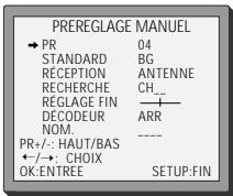 DAEWOO SG 9100 S ARGENT - Réglage - 3