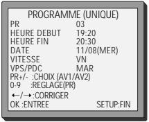 DAEWOO SG 9100 S ARGENT - Programmation d'enregistrement à l'aide de la fonction ShowView - 2