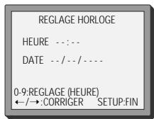 DAEWOO SG 9100 S ARGENT - Réglage de la date et de l'heure - 1