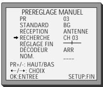 DAEWOO SG 9100 S ARGENT - Réglage - 4