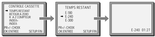 DAEWOO SG 9100 S ARGENT - Durée restante et durée de la cassette - 1