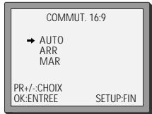 DAEWOO SG 9100 S ARGENT - Lecture / enregistrement du format 16:9 - 2