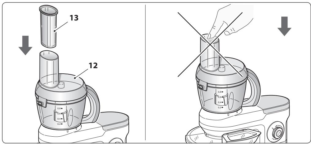 OHMEX OHM-SMX-6100/BLK - Ne pas le faire avec les doigs ts ou des ustensiles (fourchette, etc.). - 1