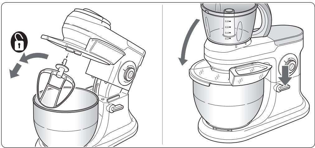OHMEX OHM-SMX-6100/BLK - UTILISATION COMME MIXEUR - 1