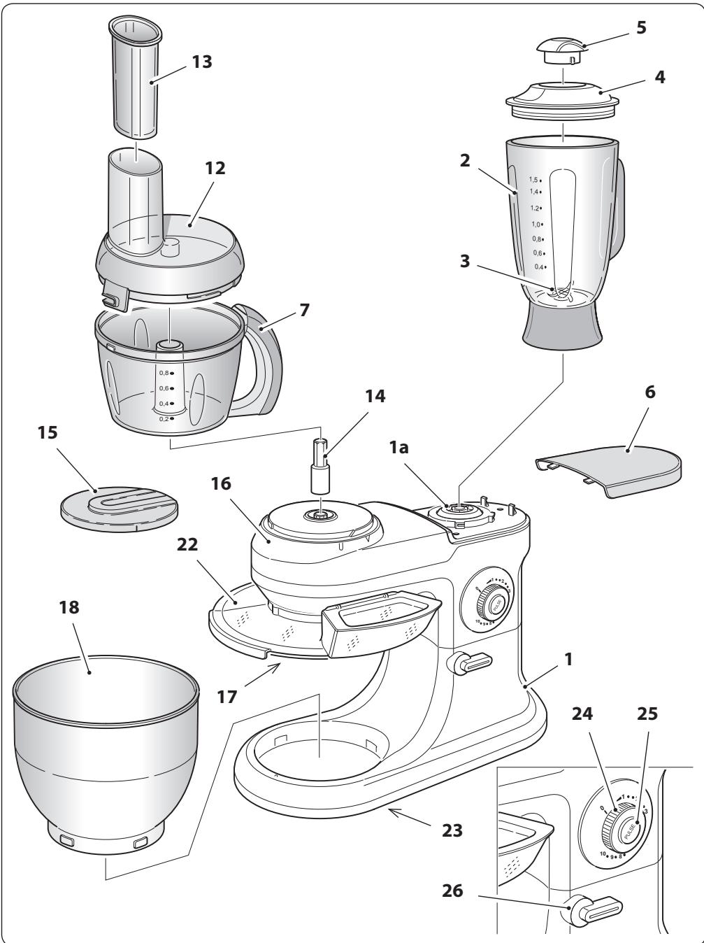 OHMEX OHM-SMX-6100/BLK - DESCRIPTION DE L'APPAREIL - 1