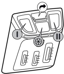 INDESIT BTWCL50300FR/N - Bouton de relâchement - 1