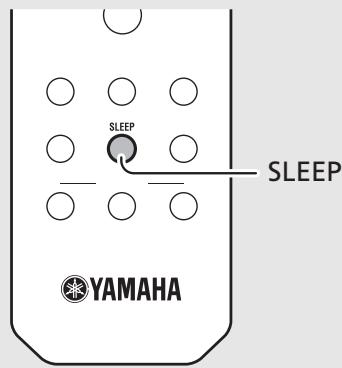 YAMAHA CRX-N470D - Appuyez à plusieurs reprises sur SLEEP pour selectionner la durée. - 2
