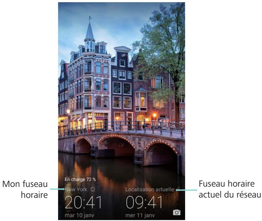 HONOR 8PRONOIR - Activer la double horloge - 1