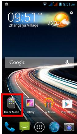 ACER LIQUID Z5 DUO BLANC - Changer de modes avec Mode rapide - 1
