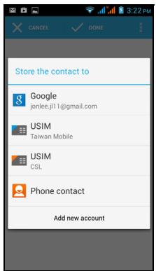 ACER LIQUID Z5 DUO BLANC - Ajouter un contact - 2