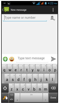 ACER LIQUID Z5 DUO BLANC - Créer un nouveau message - 1