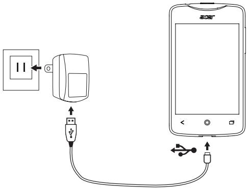 ACER LIQUID Z5 DUO BLANC - Charger la batterie - 1
