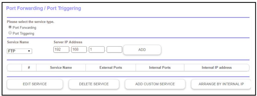 NETGEAR RBR50-100PES - To forward specific incoming protocols: - 1
