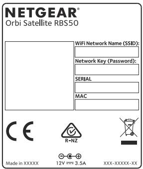 NETGEAR RBR50-100PES - Labels - 2