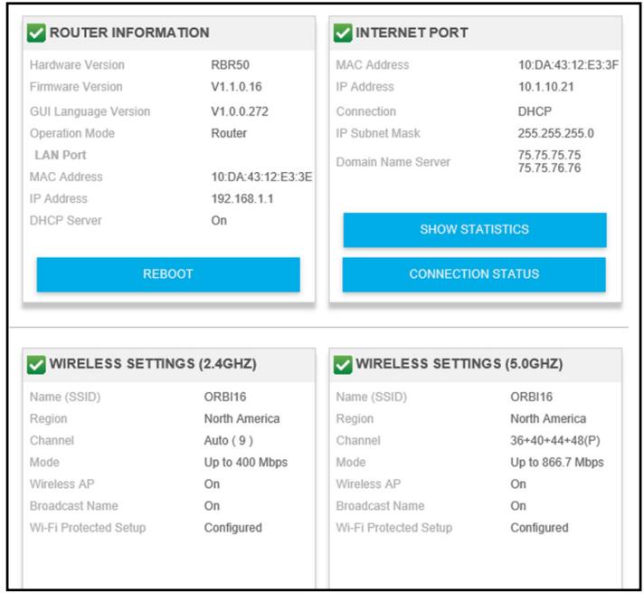NETGEAR RBR50-100PES - Click the ADVANCED tab. - 1