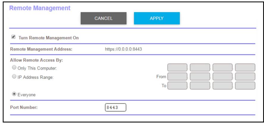 NETGEAR RBR50-100PES - To set up remote management: - 1