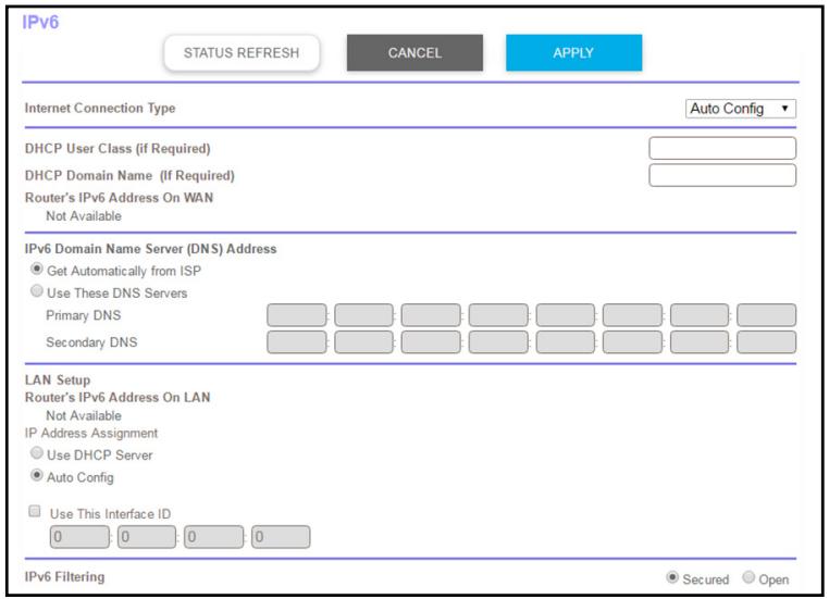 NETGEAR RBR50-100PES - To set up an IPv6 Internet connection through auto configuration: - 1