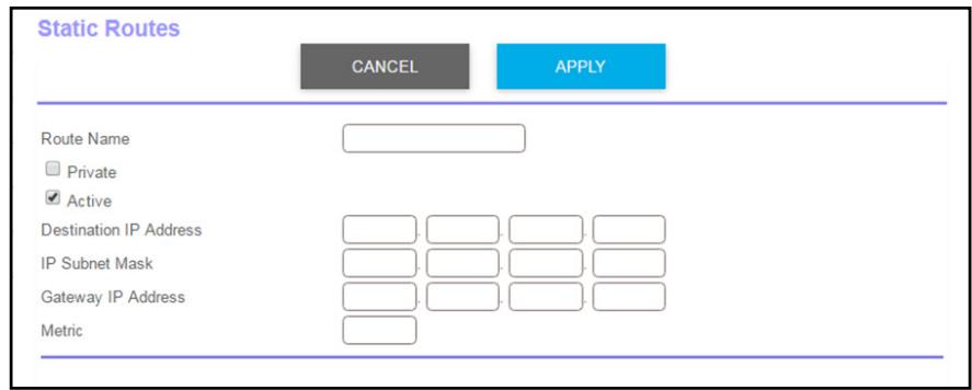 NETGEAR RBR50-100PES - To set up a static route: - 1