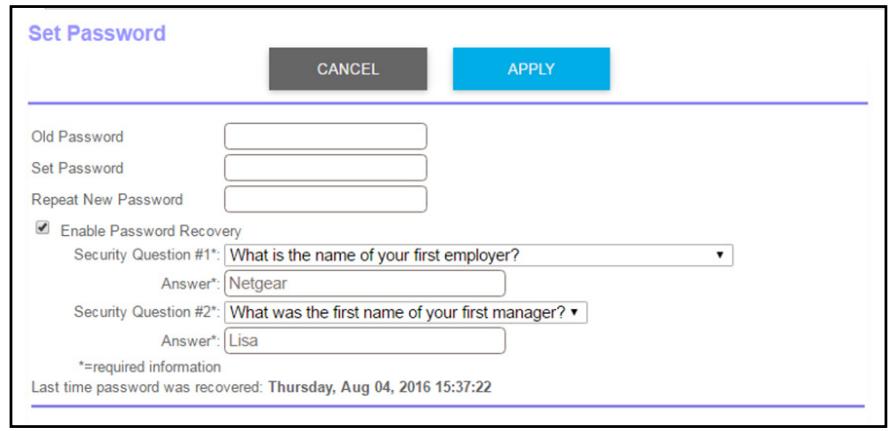 NETGEAR RBR50-100PES - To set the password for the user name admin: - 1