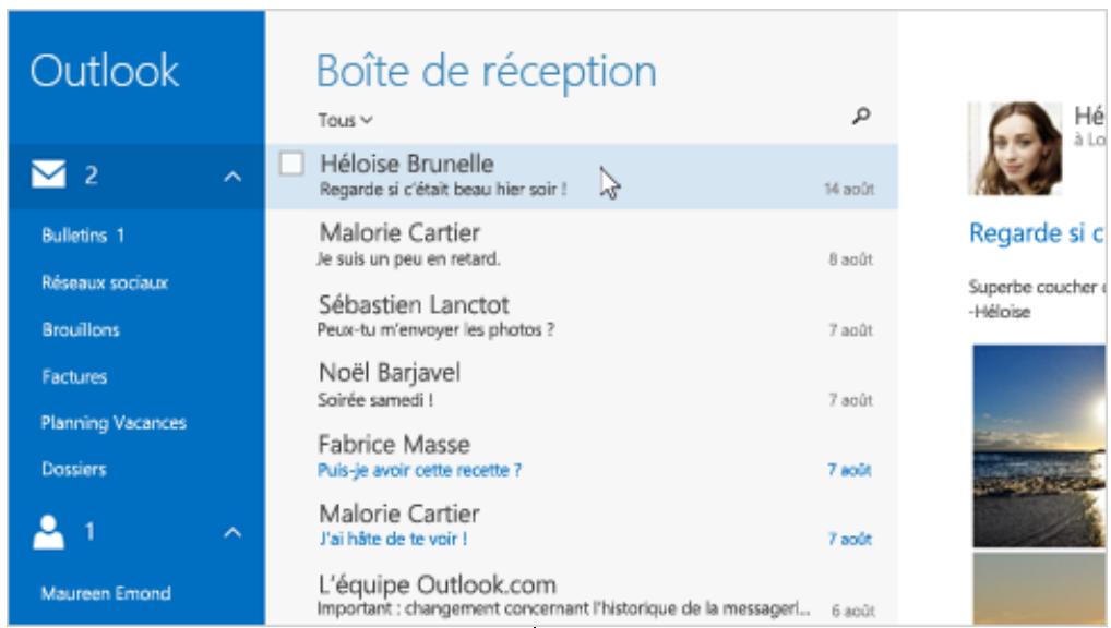 MICROSOFT Surface Book 215/8/256GB - Utilisation de l'application Courrier - 1