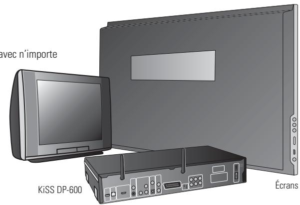 KISS DP 600 NOIR - Connexion video - 1