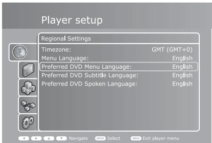 KISS DP 600 NOIR - Paramètres régionaux - 1