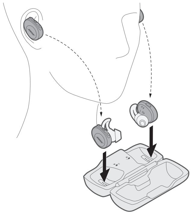 BOSE Soundsport Free Black - Mise hors tension - 1