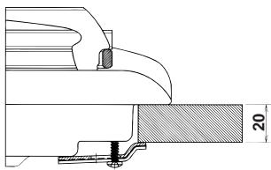 ARISTON PL 640 P (WH) - Schéma de fixation des crochets - 1
