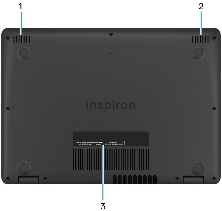 DELL INSPIRON 14 3482 - Partie inférieure - 1