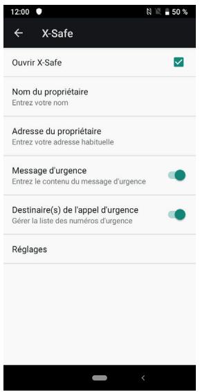 CROSSCALL CORE-X4 - ÉTAPE 1: PARAMÉTRES X-SAFE - 1