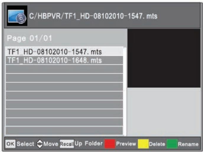 XORO HRT7520 - Listedesenregistrements - 1