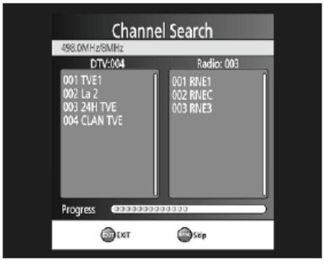 XORO HRT7520 - Recherche des chaînes - 1