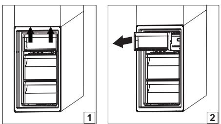 WHIRLPOOL WNF9T3ZXH - RETIRER LE RÉCIPIENT DU BAC DU CONGÉLATEUR - 1