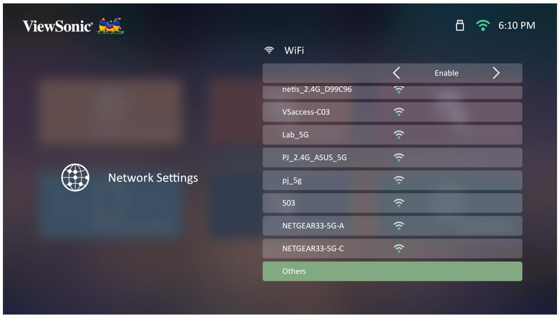 VIEWSONIC HC X11-4K - Custom SSID (SSID personnelisé) - 1