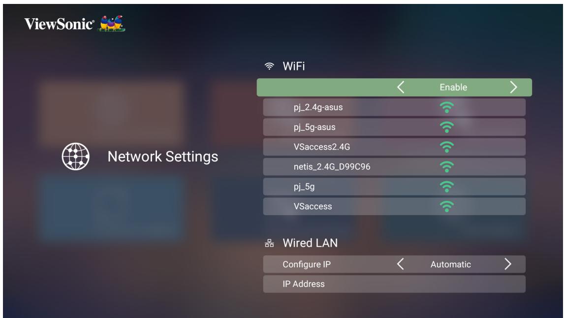 VIEWSONIC HC X11-4K - Wi-fi connection (connexion wi-fi) - 1