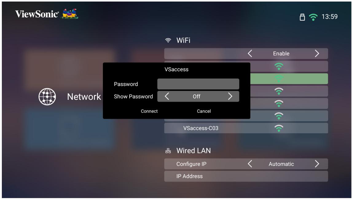 VIEWSONIC HC X11-4K - Wi-fi connection (connexion wi-fi) - 3