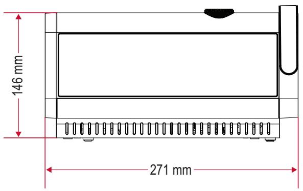 VIEWSONIC HC X11-4K - Dimensions du projecteur - 1