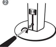 SAMSUNG HT-X20R - Comment installer l'enceinte sur la base du support - 2