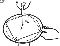 SAMSUNG HT-X20R - Comment installer l'enceinte sur le support - 4