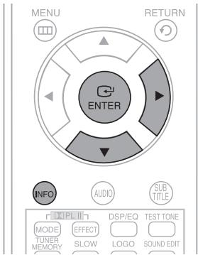 SAMSUNG HT-X20R - Pour sélectionner le mode Répétition de lecture dans l'écran d'informations du disque - 3