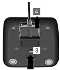 GIGASET E550 - Retirer à nouveau le connecteur du chargeur - 1