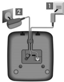 GIGASET E550 - Raccordement de la base - 1