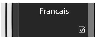 GIGASET E550 - Modifier la langue de l'écran - 5