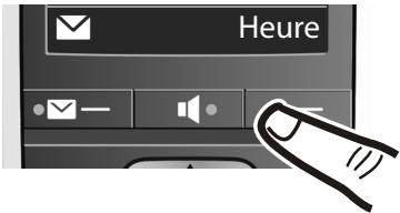 GIGASET E550 - Réglage de la date et de l'heure - 1