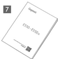 GIGASET E550 - Vérification du contenu de l'emballage - 8