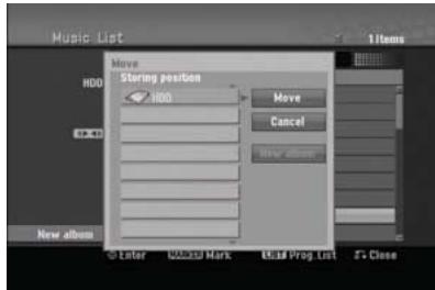 HITACHI DV-DS253E - Déplacement d'un ou de plusieurs fichiers - 2