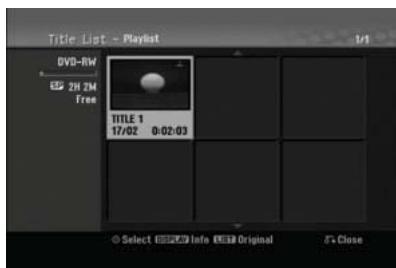 HITACHI DV-DS253E - Récitation d'une nouvelle liste de lecture RAM -RWVR - 3