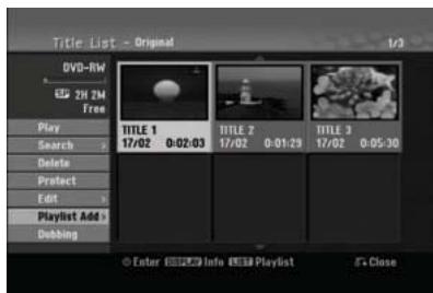 HITACHI DV-DS253E - Récitation d'une nouvelle liste de lecture RAM -RWVR - 1