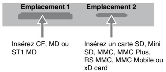 HITACHI DV-DS253E - Cartes utilisables sur cet appareil - 1